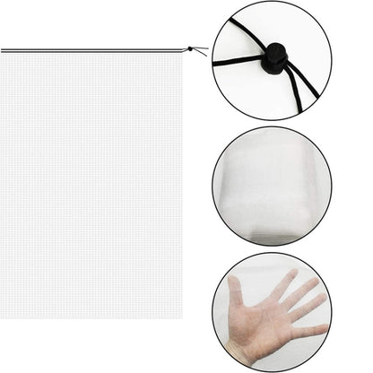 2 PCS Plant Insect Cover Net พร้อมสายรัด Greenhouse Fruit Tree Bird Cover, 1x1.2m, 1x1.4m, 1.2x1.4m, 1x1.5m