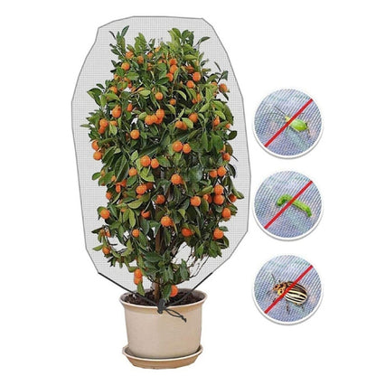 2 PCS Plant Insect Cover Net พร้อมสายรัด Greenhouse Fruit Tree Bird Cover, 1x1.2m, 1x1.4m, 1.2x1.4m, 1x1.5m