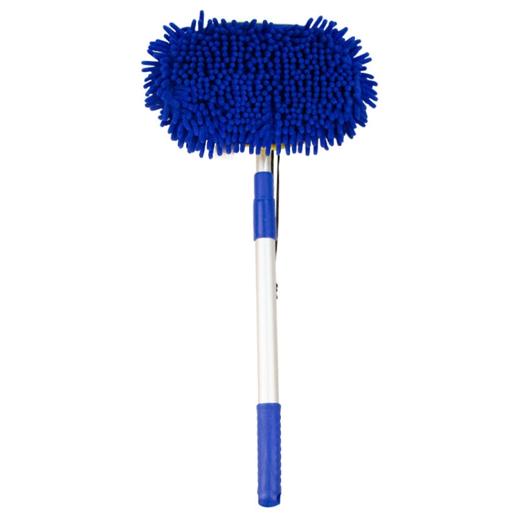 Chenille Water Brush Telescopic Roller Brush ม็อบทำความสะอาด, Rotary Royal Blue