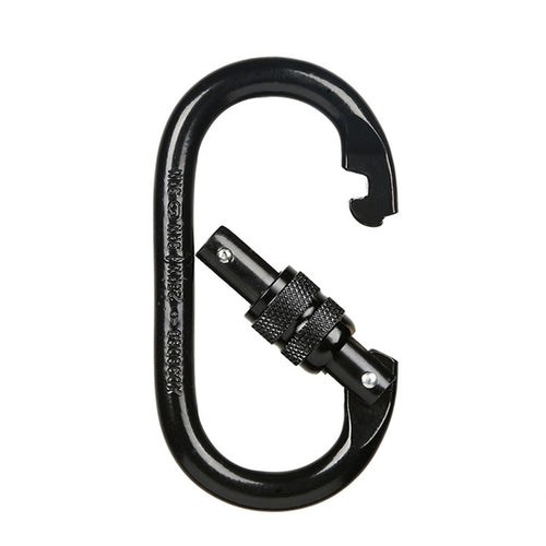 XINDA XDQ96068 อุปกรณ์กลางแจ้งปีนเขาล็อคหลัก carabiner ล็อคเหล็กรูปตัว O ล็อคหัวเข็มขัดลวด, XINDA XDQ96068(Black), XINDA XDQ96068(Silver Red), XINDA XDQ96068(Silver Blue)