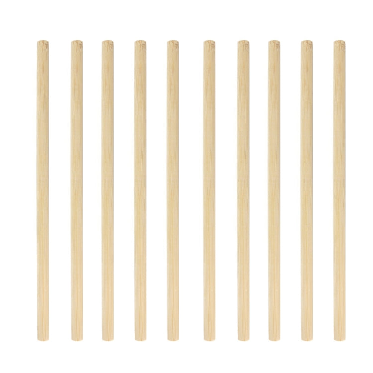 10 PCS น้ำผลไม้กาแฟชานมไข่มุกฟางไม้ไผ่ย่อยสลายได้ตามธรรมชาติสไตล์:, 20cm Flat, 20cm Oblique