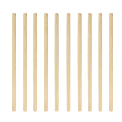 10 PCS น้ำผลไม้กาแฟชานมไข่มุกฟางไม้ไผ่ย่อยสลายได้ตามธรรมชาติสไตล์:, 20cm Flat, 20cm Oblique