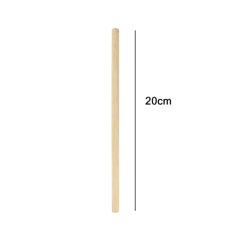 10 PCS น้ำผลไม้กาแฟชานมไข่มุกฟางไม้ไผ่ย่อยสลายได้ตามธรรมชาติสไตล์:, 20cm Flat, 20cm Oblique