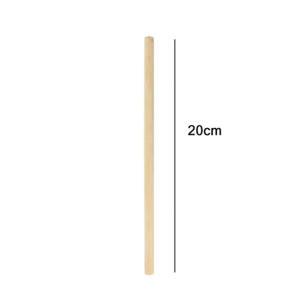 10 PCS น้ำผลไม้กาแฟชานมไข่มุกฟางไม้ไผ่ย่อยสลายได้ตามธรรมชาติสไตล์:, 20cm Flat, 20cm Oblique