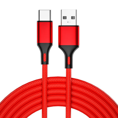 4 PCS 2.4A USB-C / Type-C ถึง USB สายชาร์จซิงค์ข้อมูลแบบถักเร็ว, ความยาว:, 0.25m (Red), 0.25m (Blue), 0.25m (Black), 0.25m (Silver), 1m (Red), 1m (Blue), 1m (Black), 1m (Silver), 1.5m (Red), 1.5m (Blue), 1.5m (Black), 1.5m (Silver), 2m (Red), 2m (Blue)...