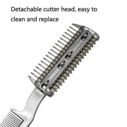 2 PCS Pet Cleaning Dead Hair มีดกำจัดขนหวีกำจัดขนนุ่ม, Hair Removal Knife