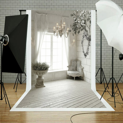 1.5m x 2.1m Window Brick Wall Photo Studio พื้นหลังการถ่ายภาพ 3D, Window Brick