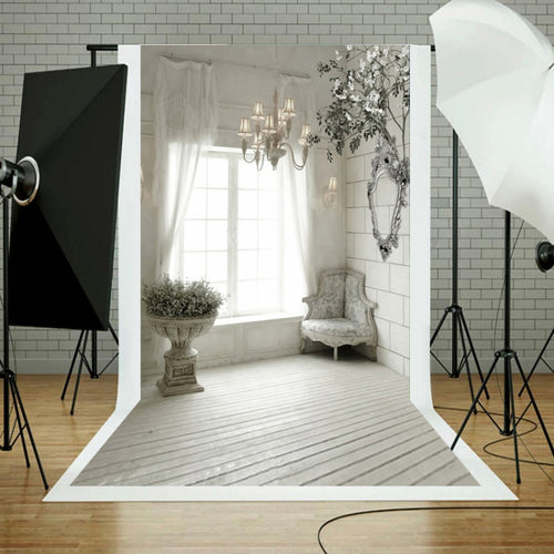 1.5m x 2.1m Window Brick Wall Photo Studio พื้นหลังการถ่ายภาพ 3D, Window Brick