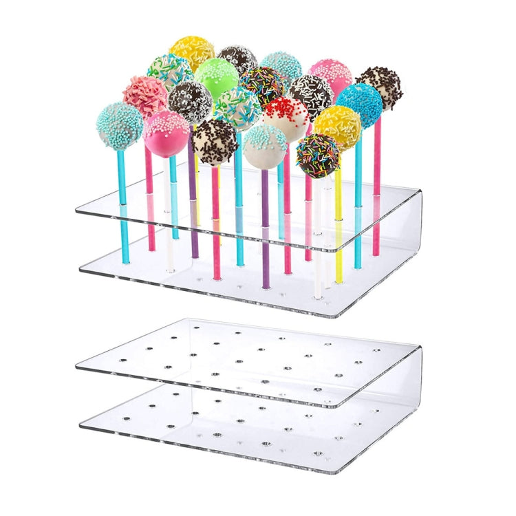 4 PCS 20-Hole Lollipop Stand Snack Stick Display Stand, Snack Stick Display Stand