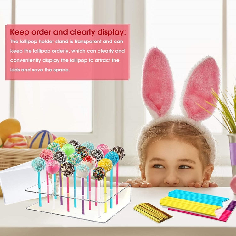 4 PCS 20-Hole Lollipop Stand Snack Stick Display Stand, Snack Stick Display Stand