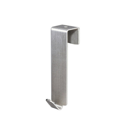 ตะขอแขวนประตูสแตนเลส 4 ชิ้นตู้แขวนประตูห้องนอนสไตล์:, Short Stainless Steel Color, Short Black, Long Stainless Steel Color, Long Black