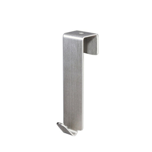 ตะขอแขวนประตูสแตนเลส 4 ชิ้นตู้แขวนประตูห้องนอนสไตล์:, Short Stainless Steel Color, Short Black, Long Stainless Steel Color, Long Black