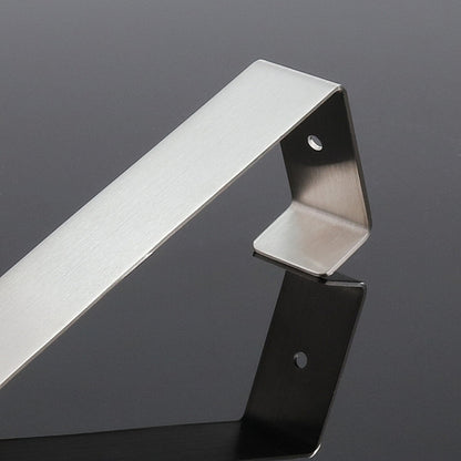 ตะขอแขวนประตูสแตนเลส 4 ชิ้นตู้แขวนประตูห้องนอนสไตล์:, Short Stainless Steel Color, Short Black, Long Stainless Steel Color, Long Black