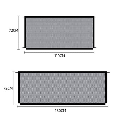รั้วกั้นสัตว์เลี้ยง ตาข่ายกั้นสุนัข ขนาด：, 180x72cm, 110x72cm