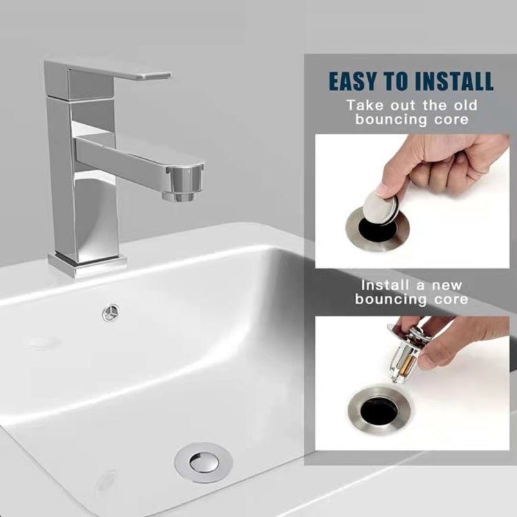 ปลั๊กอุดกันรั่วของอ่างล้างหน้า แกนตีกลับแบบกด, Push-Type Plug