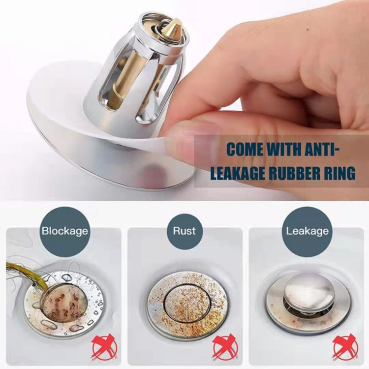 ปลั๊กอุดกันรั่วของอ่างล้างหน้า แกนตีกลับแบบกด, Push-Type Plug