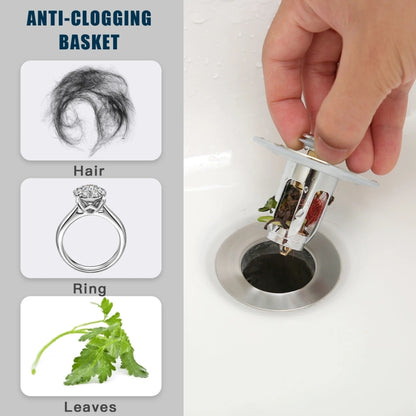 ปลั๊กอุดกันรั่วของอ่างล้างหน้า แกนตีกลับแบบกด, Push-Type Plug
