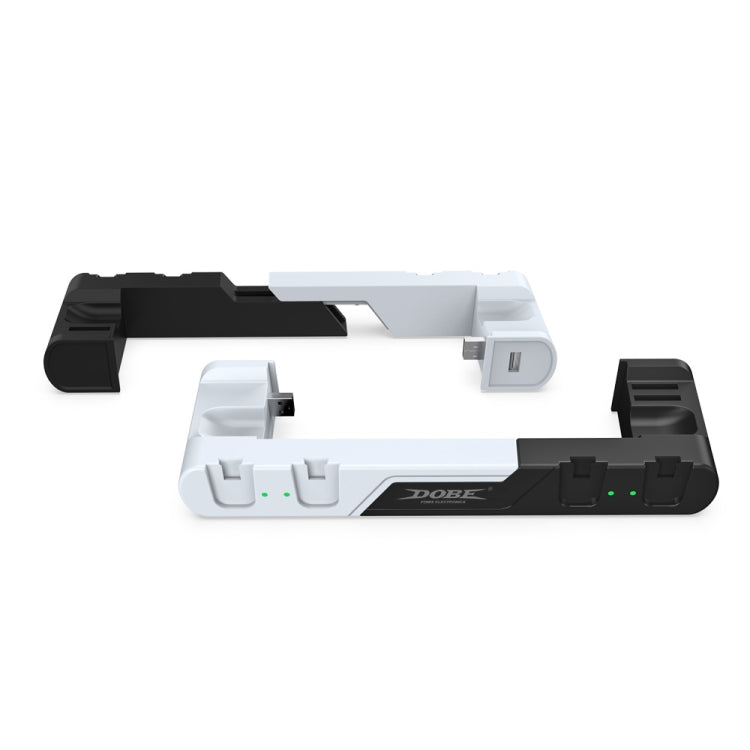 DOBE TNS-0122 แท่นชาร์จ Gamepad 4 ใน 1 สำหรับสวิตช์ OLED, TNS-0122 Red Black, TNS-0122 White Black