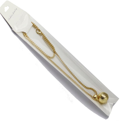 สร้อยคอจี้ลูกบอลกีฬาสามมิติ 2 ชิ้นสไตล์:, Men Basketball White K, Men Football  18K Gold