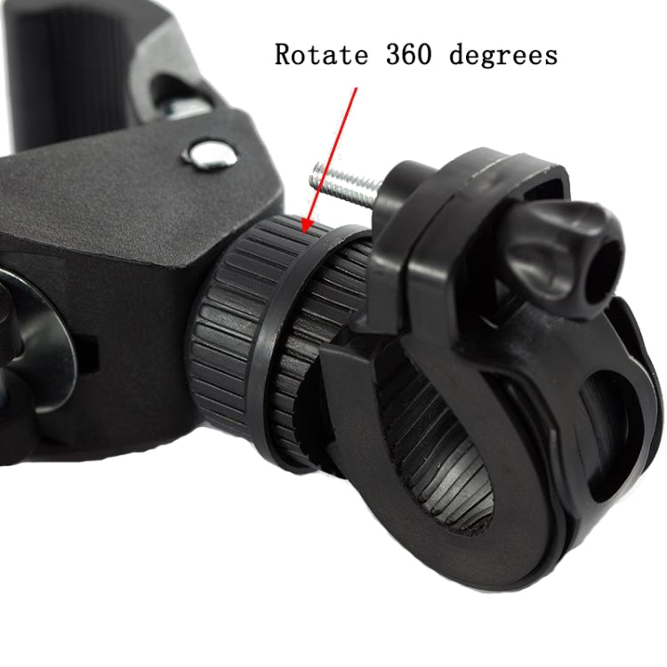 3 PCS จักรยาน 360 องศาหมุนโคมไฟผู้ถือโคมไฟคลิป, 3 PCS Bicycle Lamp Clip