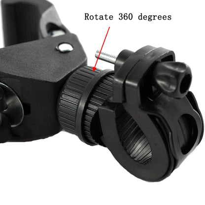 3 PCS จักรยาน 360 องศาหมุนโคมไฟผู้ถือโคมไฟคลิป, 3 PCS Bicycle Lamp Clip