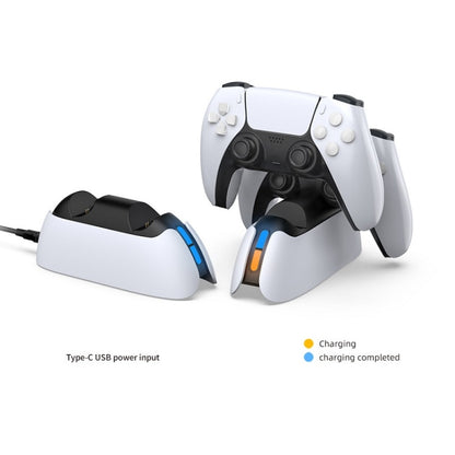 DOBE TP5-05103 แท่นชาร์จ Gamepad ชนิดสัมผัสพร้อมไฟแสดงสถานะสำหรับ PS5, TP5-05103