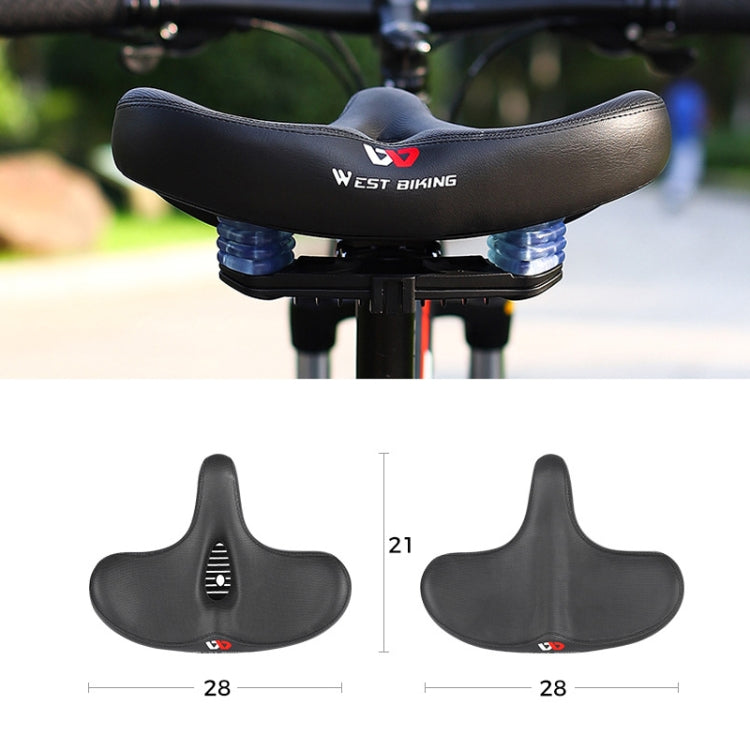 WEST BIKING จักรยาน Big Butt Shock Absorption Soft Saddle, YP0801125, YP0801126