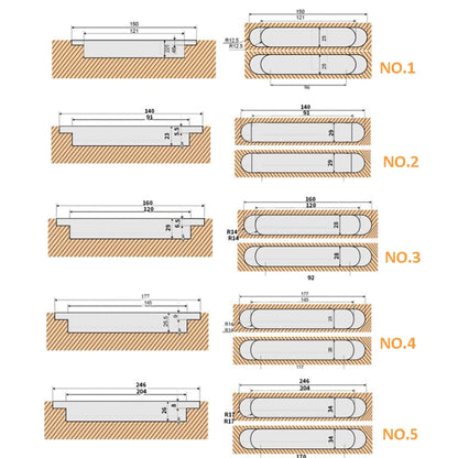 บานพับประตูพับแบบไขว้ปรับได้สามมิติ บานพับปกปิด, No. 1 Sand Silver 40kg, No. 2 Sand Silver 60kg, No. 3 Sand Silver 80kg, No. 4 Sand Silver 80kg, No. 5 Sand Silver 120kg, No. 1 Dumb Black 40kg, No. 2 Dumb Black 60kg, No. 3 Dumb Black 80kg               ...