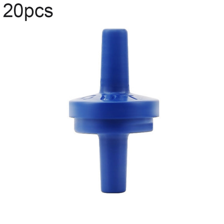 20 PCS ตู้ปลาปั๊มออกซิเจนวาล์วตรวจสอบหลอดลม, 4mm (Red), 4mm (Black), 4mm (White), 4mm (Blue), 8mm (Red), 10mm (White), 12mm (White), 4mm (White Red)