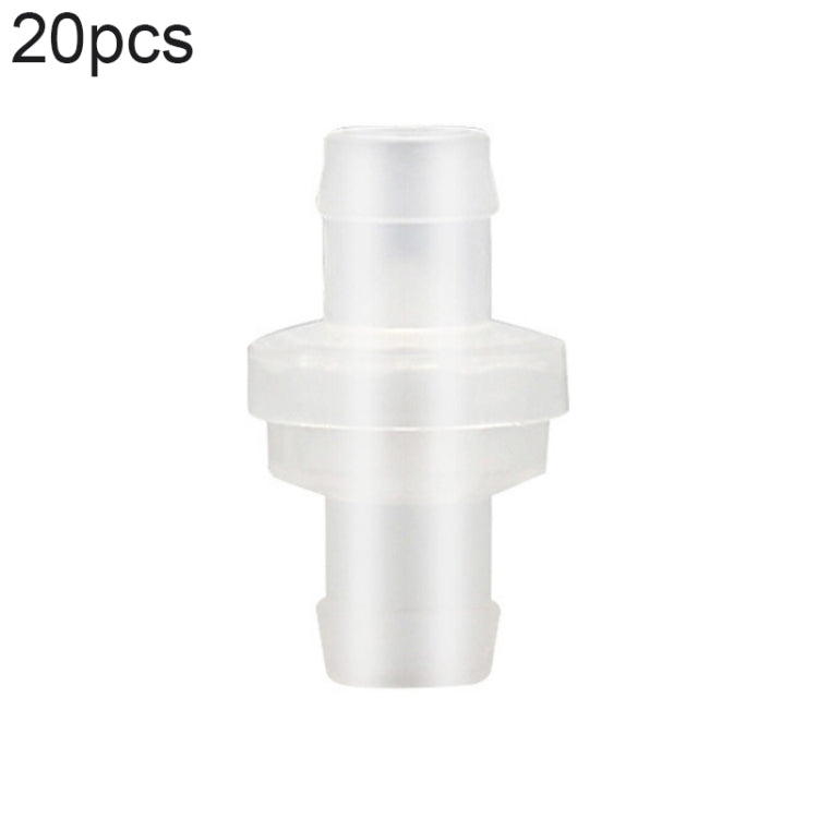 20 PCS ตู้ปลาปั๊มออกซิเจนวาล์วตรวจสอบหลอดลม, 4mm (Red), 4mm (Black), 4mm (White), 4mm (Blue), 8mm (Red), 10mm (White), 12mm (White), 4mm (White Red)