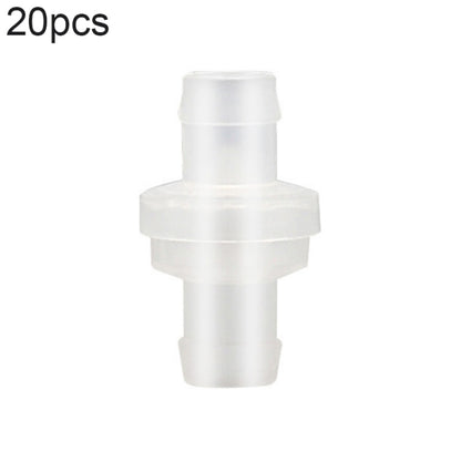 20 PCS ตู้ปลาปั๊มออกซิเจนวาล์วตรวจสอบหลอดลม, 4mm (Red), 4mm (Black), 4mm (White), 4mm (Blue), 8mm (Red), 10mm (White), 12mm (White), 4mm (White Red)
