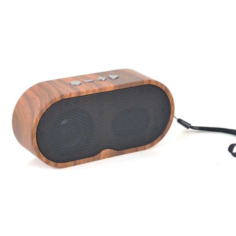 F3 Retro Wood-Grain Mini Bluetooth Speaker รองรับการ์ด TF