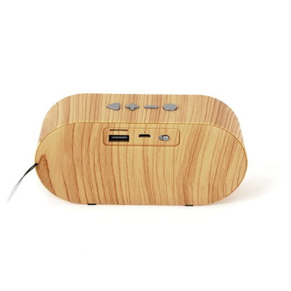 F3 Retro Wood-Grain Mini Bluetooth Speaker รองรับการ์ด TF