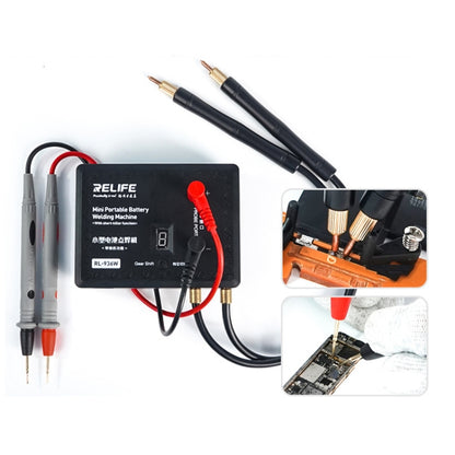 RL-936W เครื่องเชื่อมจุดไฟแบตเตอรี่ซ่อมโทรศัพท์มือถือ, Spot Welding Pen, Spot Welding Pen + Fixed Plate