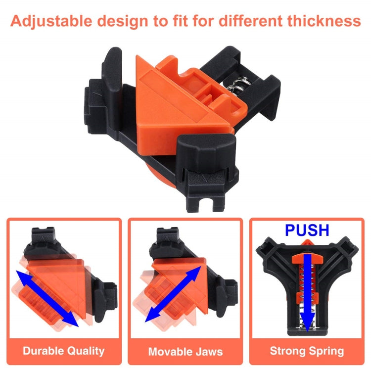 4 ชิ้น/เซ็ต 90 องศางานไม้มุมขวาคลิป, Right Angle Clip