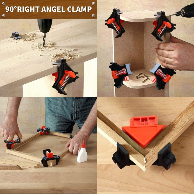 4 ชิ้น/เซ็ต 90 องศางานไม้มุมขวาคลิป, Right Angle Clip