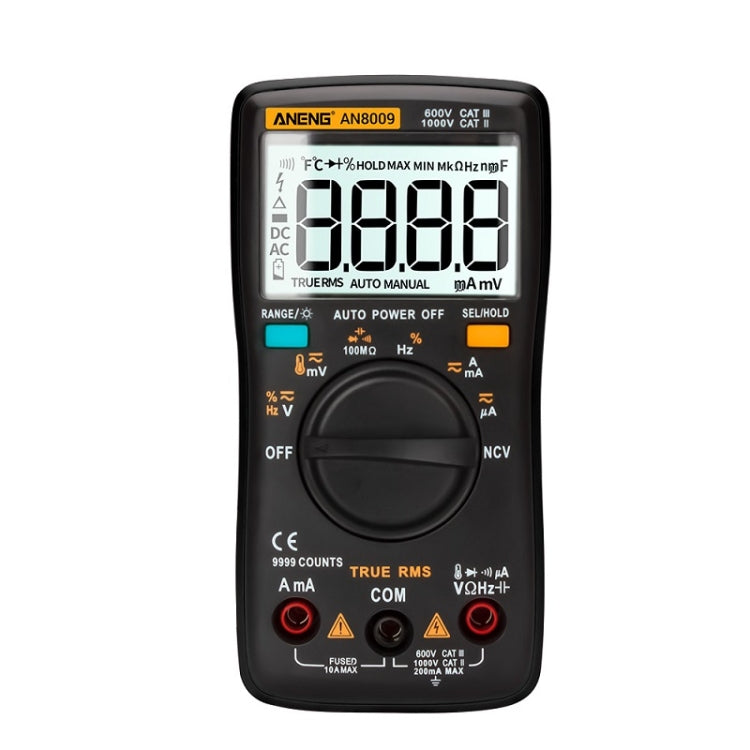 ANENG AN8009 NVC มัลติมิเตอร์แบบดิจิตอล, Standard, Standard with Cable