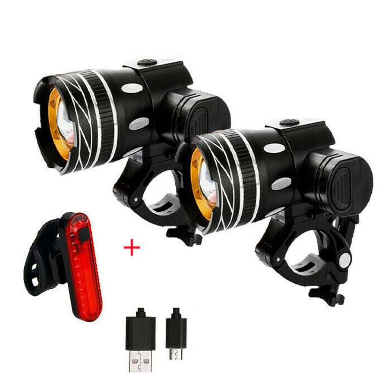 7602 LED USB ชาร์จกล้องส่องทางไกลซูมจักรยานไฟหน้า ข้อมูลจำเพาะ:, Headlight, Headlight + 928 Taillight, Headlight + 056 Taillight, Headlight + Gem Lamp, Headlight +11034 Taillight, Headlight + 918 Taillight, 2 Headlight + 056 Taillight