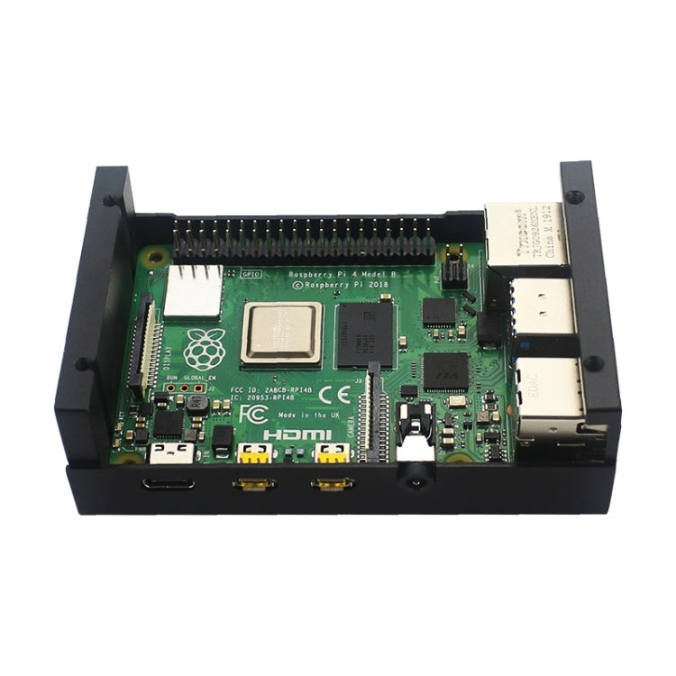 กล่องระบายความร้อนเปลือกอลูมิเนียมอัลลอยด์สำหรับ Raspberry Pi 3 รุ่น B Pi 2/B +, Black, Silver