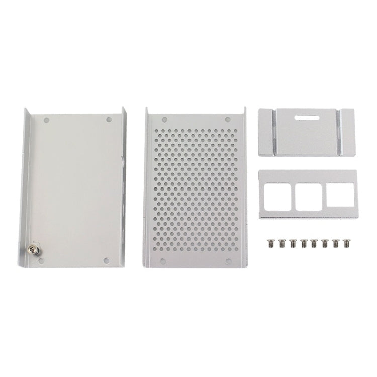 กล่องระบายความร้อนเปลือกอลูมิเนียมอัลลอยด์สำหรับ Raspberry Pi 3 รุ่น B Pi 2/B +, Black, Silver