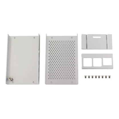 กล่องระบายความร้อนเปลือกอลูมิเนียมอัลลอยด์สำหรับ Raspberry Pi 3 รุ่น B Pi 2/B +, Black, Silver