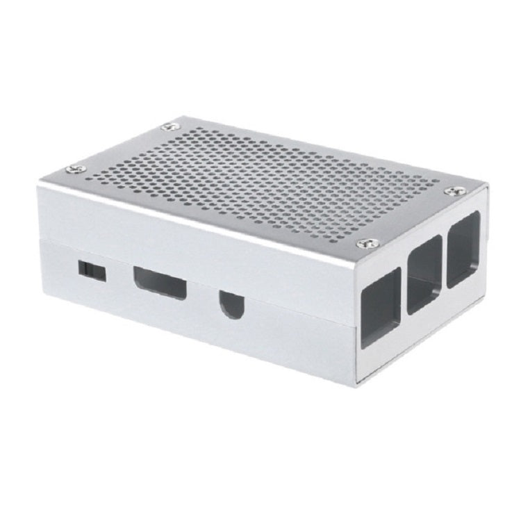 กล่องระบายความร้อนเปลือกอลูมิเนียมอัลลอยด์สำหรับ Raspberry Pi 3 รุ่น B Pi 2/B +, Black, Silver