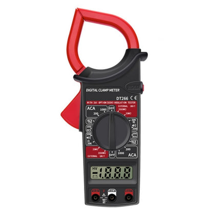 ANENG DT266 มัลติมิเตอร์แบบหนีบอัตโนมัติความแม่นยำสูงพร้อมเสียงกริ่ง, DT266 Red