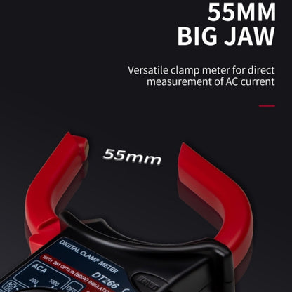 ANENG DT266 มัลติมิเตอร์แบบหนีบอัตโนมัติความแม่นยำสูงพร้อมเสียงกริ่ง, DT266 Red