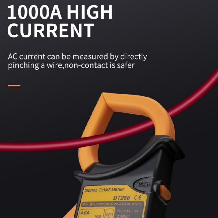 ANENG DT266 มัลติมิเตอร์แบบหนีบอัตโนมัติความแม่นยำสูงพร้อมเสียงกริ่ง, DT266 Red