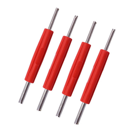 20 PCS Valve Core Wrench Key Car Air Conditioning Wheel Tyre Air Mouth Dual-Use Switch Tool, Valve Core Wrench Key