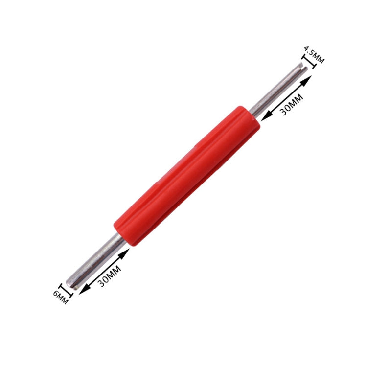 20 PCS Valve Core Wrench Key Car Air Conditioning Wheel Tyre Air Mouth Dual-Use Switch Tool, Valve Core Wrench Key