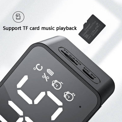 ZXL-G50 Mini Mirror Alarm ลำโพง Bluetooth รองรับ TF Card, ZXL-G50 Black, ZXL-G50 White, ZXL-G50 Pink