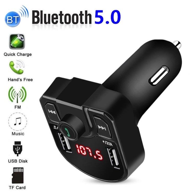 M9 Car Bluetooth MP3 เครื่องชาร์จในรถยนต์แบบ Dual USB, M9