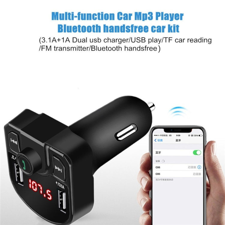 M9 Car Bluetooth MP3 เครื่องชาร์จในรถยนต์แบบ Dual USB, M9